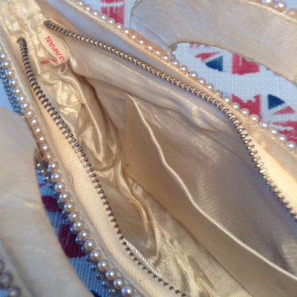 Bags | Vintage 195s Champagne Pearl Beaded Bag | Poshmark